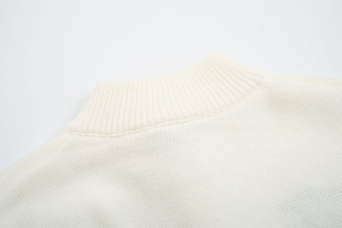 Strickcardigan mit Baseball-Stickerei und Knebelknöpfen