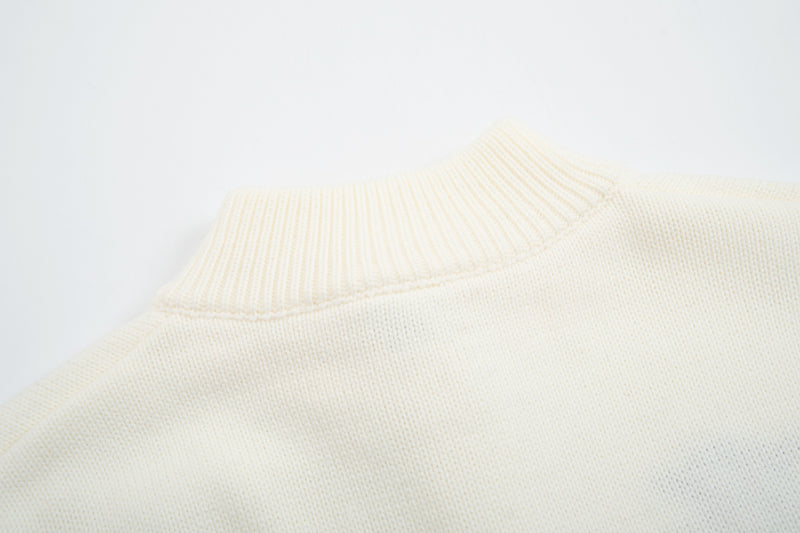 Strickcardigan mit Baseball-Stickerei und Knebelknöpfen