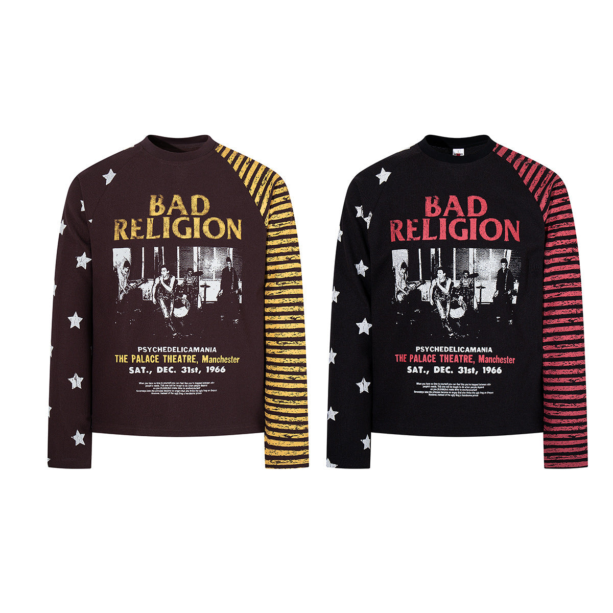 Bad Religion Longsleeve mit Grafik – Farbblock-Print mit Sternen und Streifen