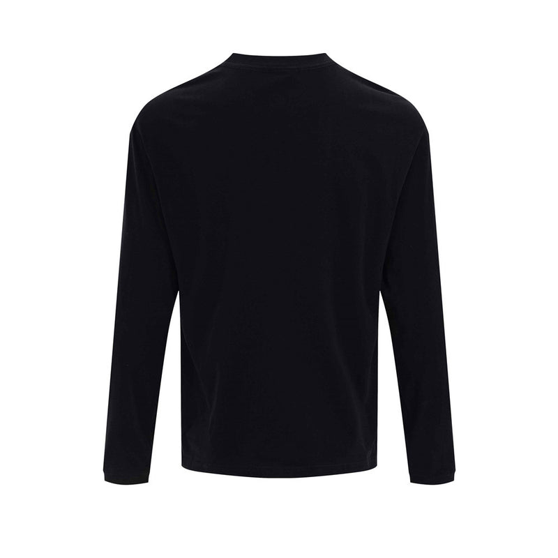 Long Sleeve Cat Graphic Tee – Men's Oversized Streetwear Crew Neck Shirt