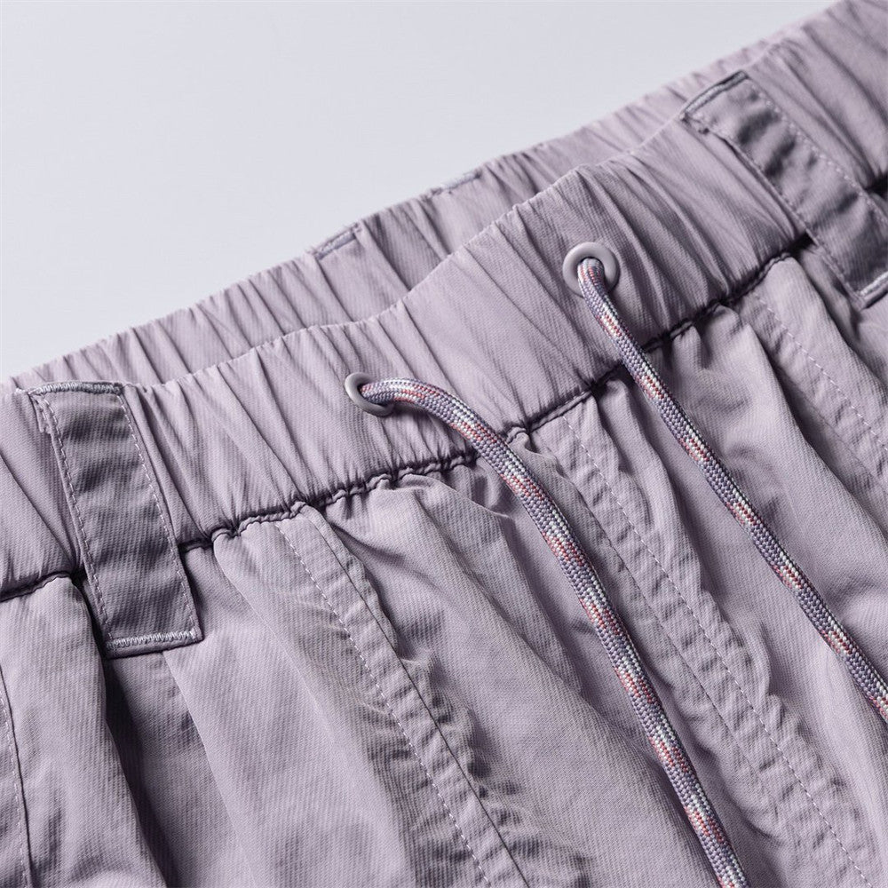 Baggy Wide-Leg Parachute Pants – Unisex Drawstring Jogger with Elastic Waist