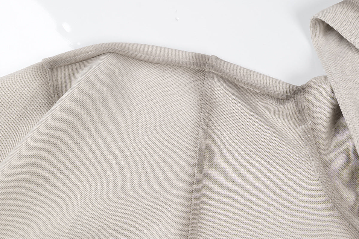 Sudadera de hombre con capucha y cremallera, paneles lavados y corte extragrande