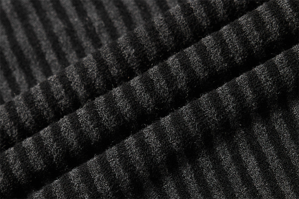 Striped Henley Hoodie – Men's Vintage-Inspired Pullover with Button Placket