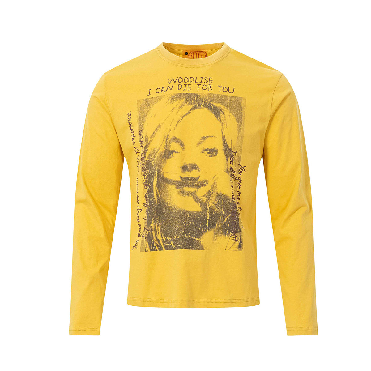 Langarmshirt mit Grafikprint, Street-Rock-Porträt und Rundhalsausschnitt