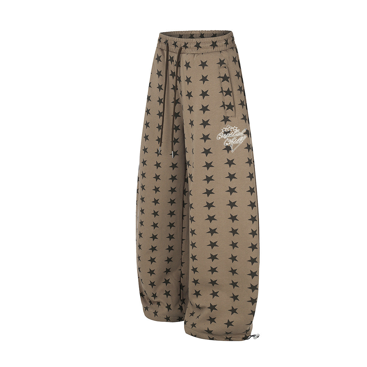 Wide-Leg-Sweatpants mit Sternprint – Relaxed Fit im Hip-Hop-Stil