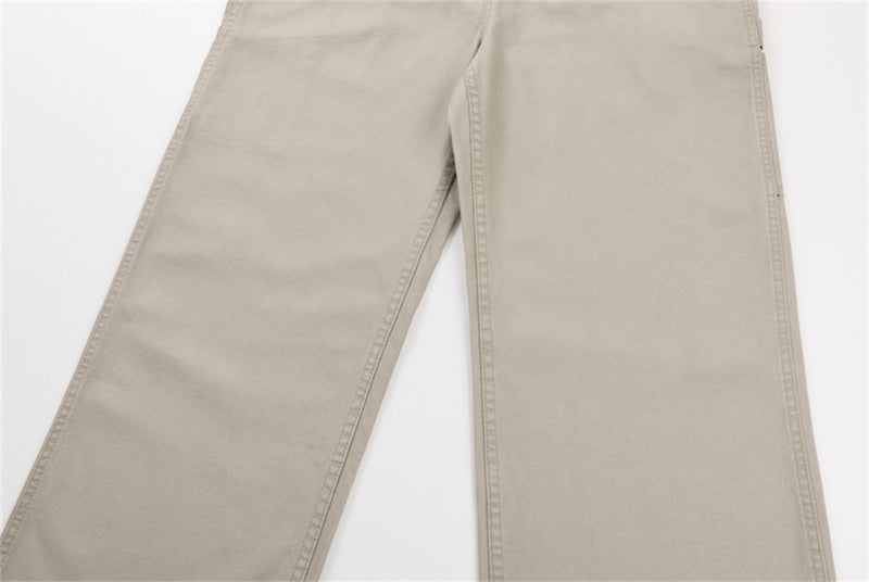Men's Wide-Leg Cargo Pants – Straight-Fit Utility Trousers with Pocket Detail