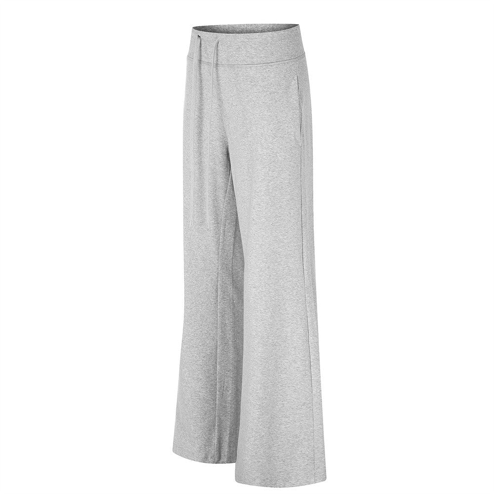 Pantalon de survêtement homme à jambes larges – Jogging évasé coupe décontractée avec taille à cordon