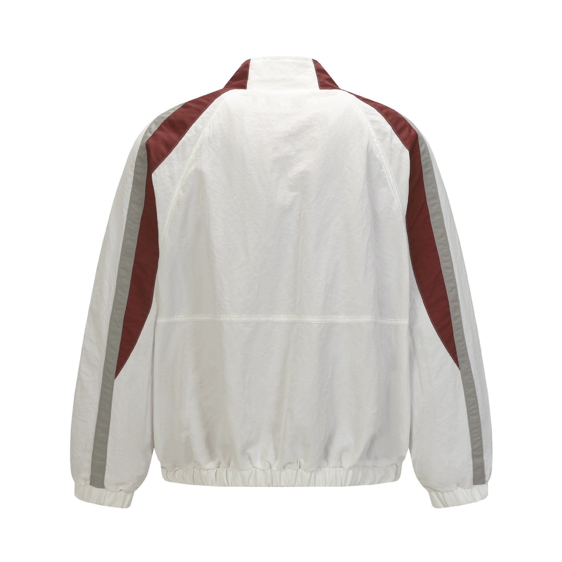Blouson racing varsity brodé – Veste bomber colorblock CHI67 streetwear