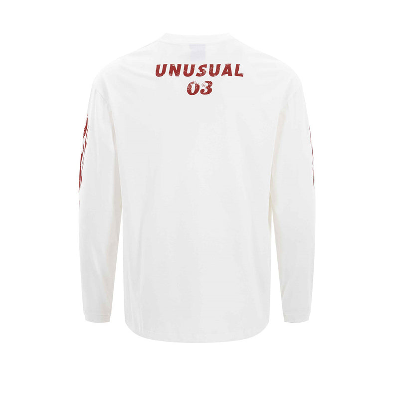 Kairos Unusual Original Graphic Long Sleeve Tee – Relaxed Fit Racing Print