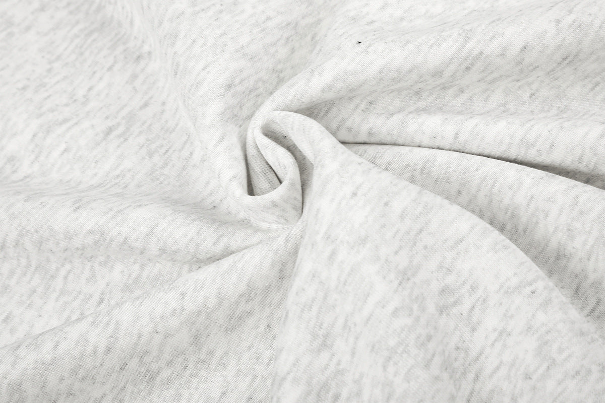 Zip-Hoodie im Vintage-Stil amerikanischer College-Mode mit bestickten Patches