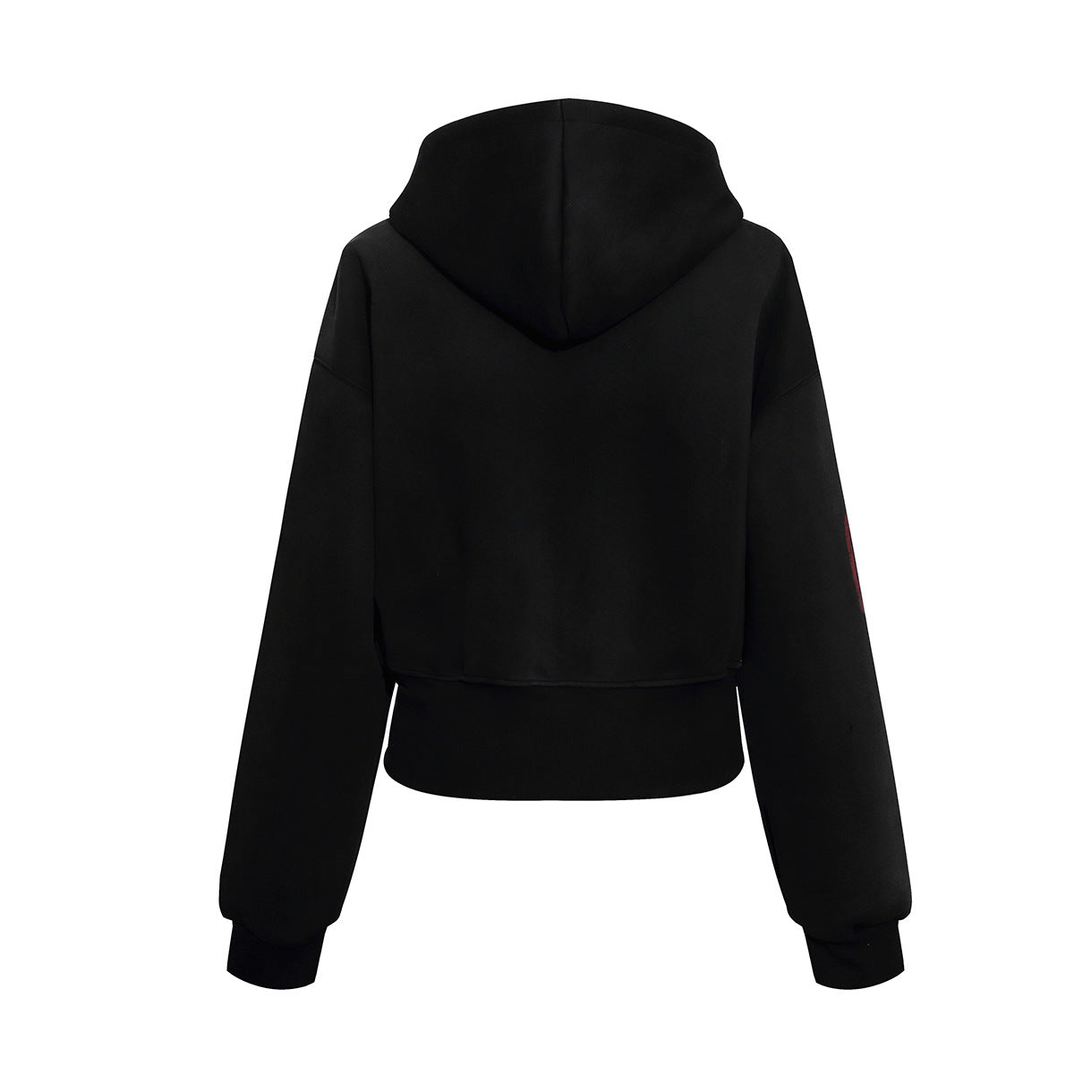 Grunge-Zip-Hoodie – Vintage-Washed-Crop-Streetwear-Zip-up mit Script