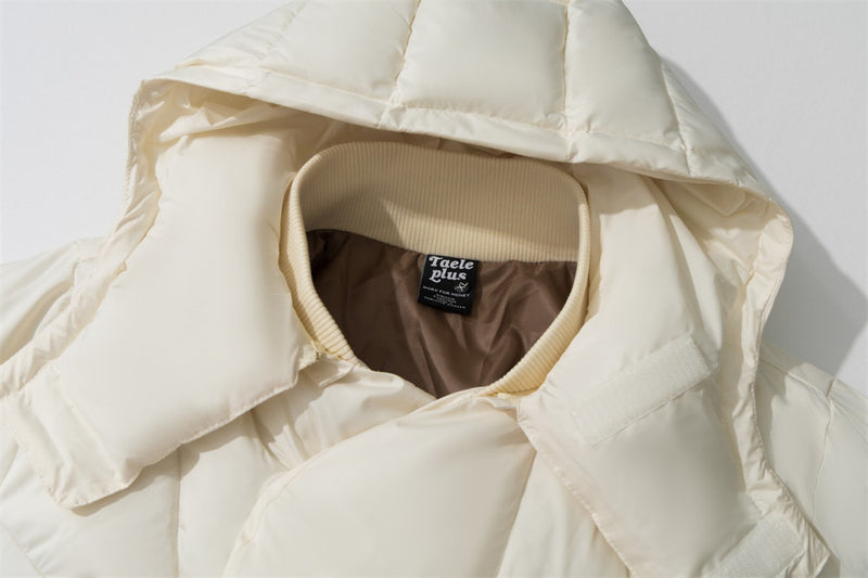 Oversized Hooded Puffer Jacket – Quilted Thick Padded Winter Coat