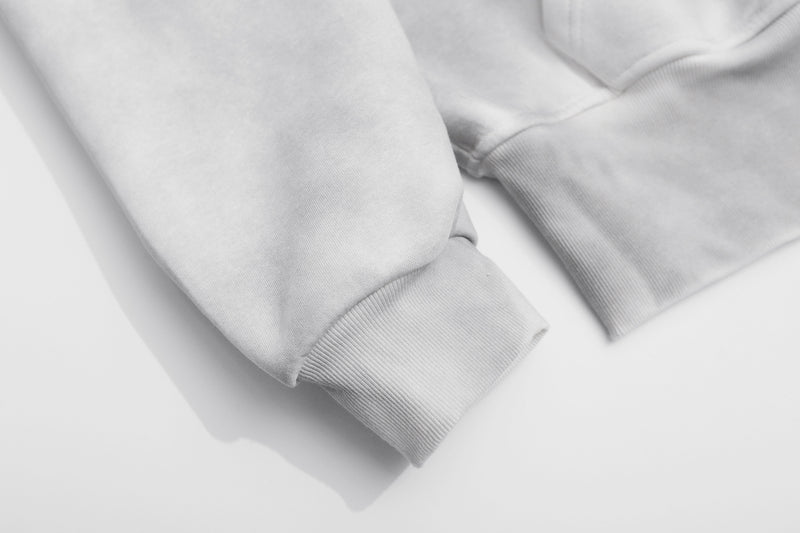 Grunge-Zip-Hoodie – Vintage-Washed-Crop-Streetwear-Zip-up mit Script