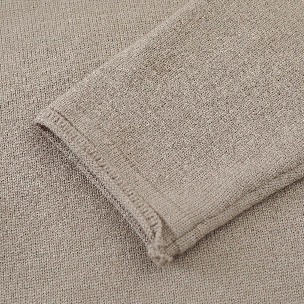 Men's Henley Neck Long-Sleeve Knit Sweater – Relaxed Streetwear Fit