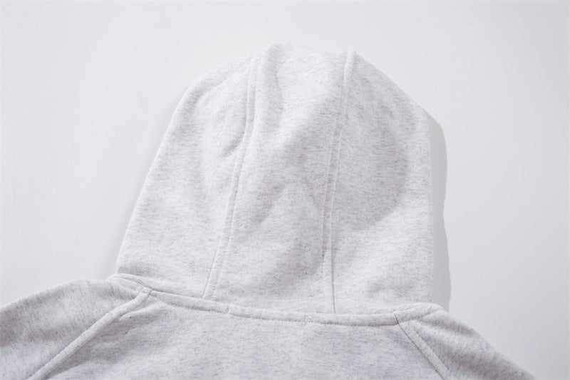 Men's Metal Clasp Hoodie & Wide-Leg Sweatpants Tracksuit Set