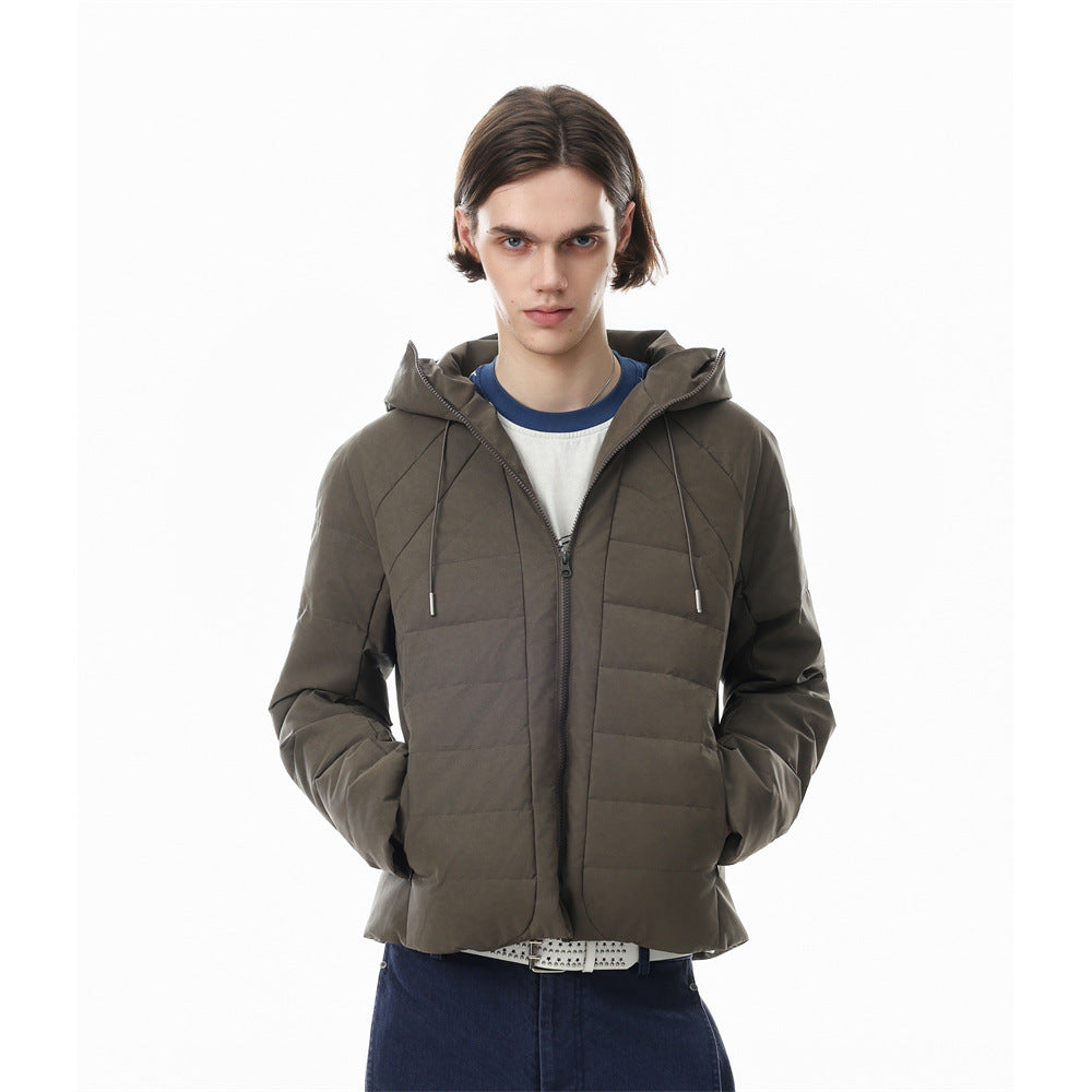 Doudoune à capuche – Manteau d'hiver matelassé à coupe décontractée