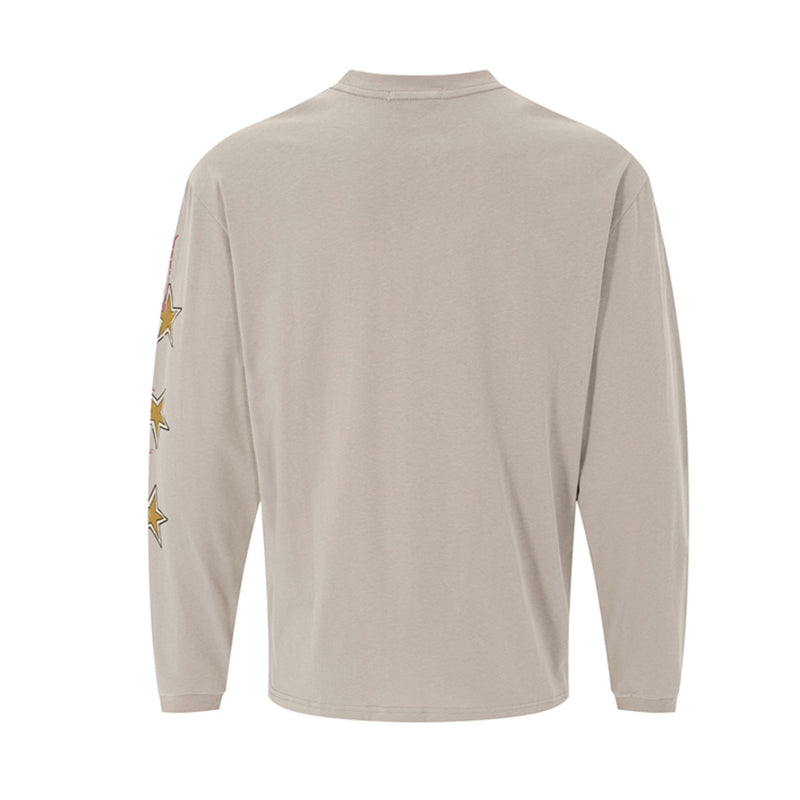 Camiseta Vintage de Manga Larga con Gráfico Moto – Estampado del Concierto de Jimi Hendrix de 1967