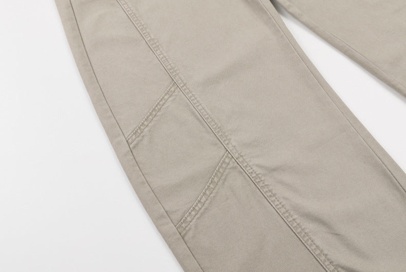 Wide-Leg Barrel Pants – Men's Vintage Punk Reconstructed Arc-Cut Trousers