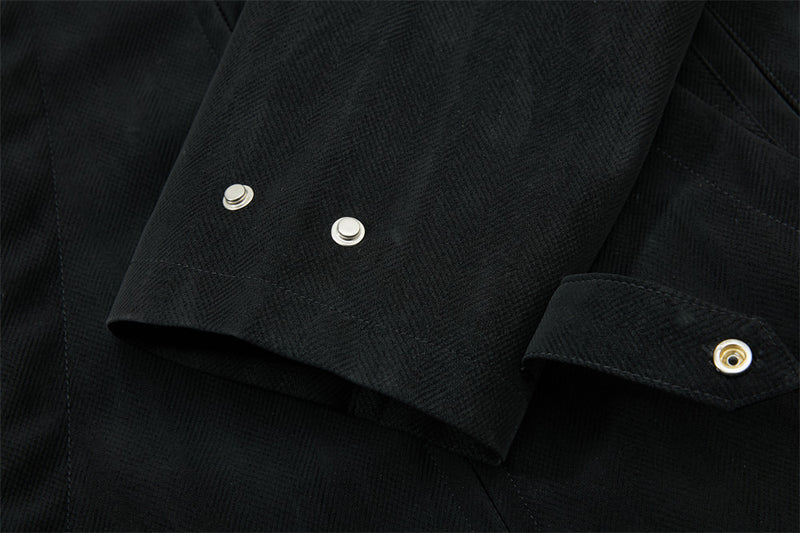 Jacke mit Stehkragen und Reißverschluss – Dekonstruierter Oversized-Schnitt