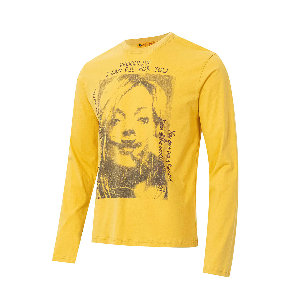 Langarmshirt mit Grafikprint, Street-Rock-Porträt und Rundhalsausschnitt