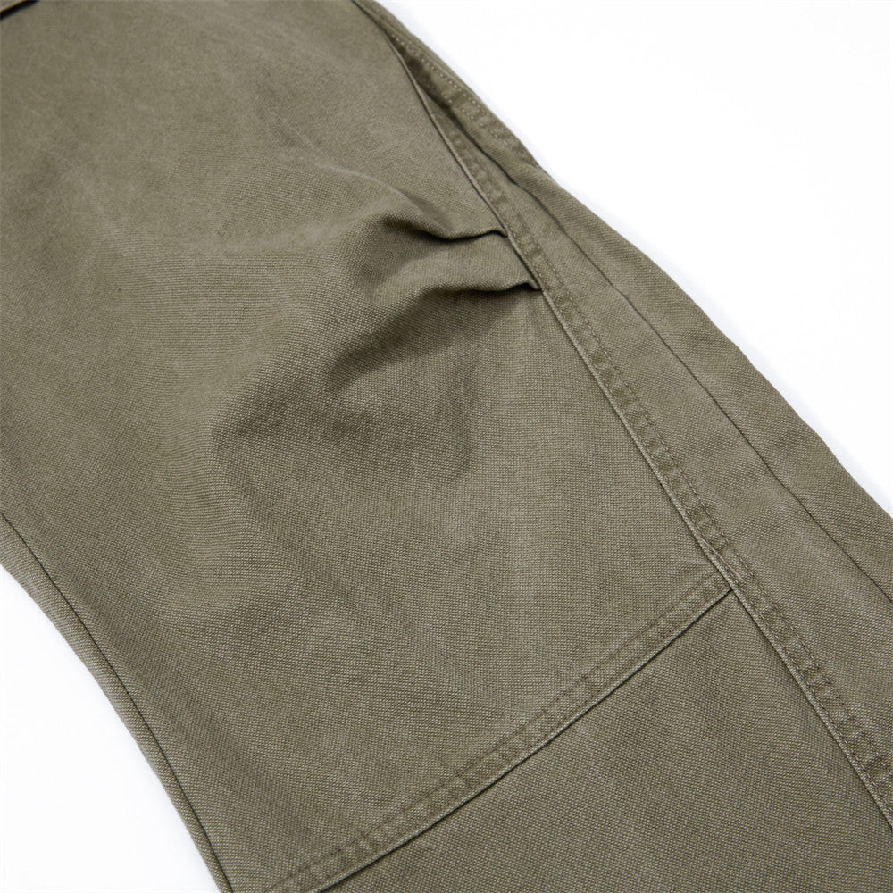 Wide-Leg Cargo Pants – Baggy Fit with Pleated Panels & Utility Pockets