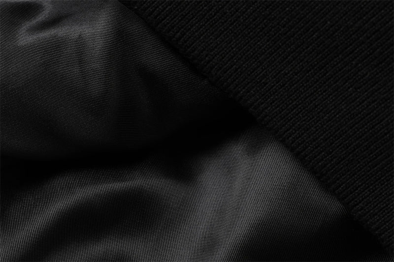 Chaqueta bomber corta para hombre con tiras de hebilla y cuello alto – Cazadora utilitaria con cremallera