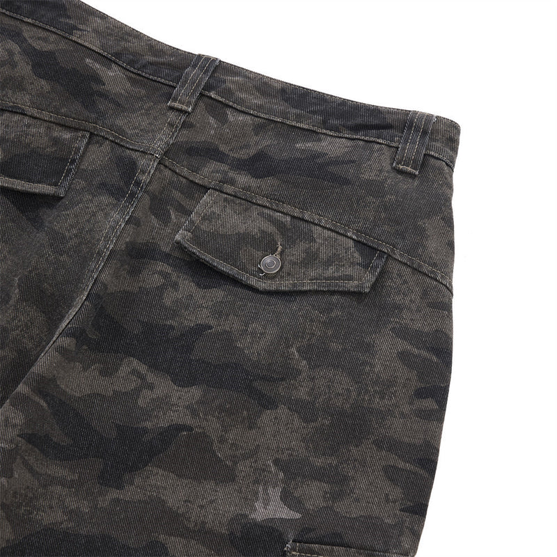 Cargohose für Herren – Loose Fit, weites Bein, Camouflage und Denim mit mehreren Taschen