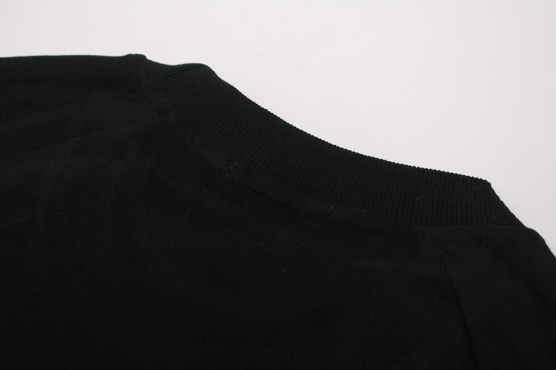 GLFSMADE Colorblock Suede Panel Short Sleeve T-Shirt