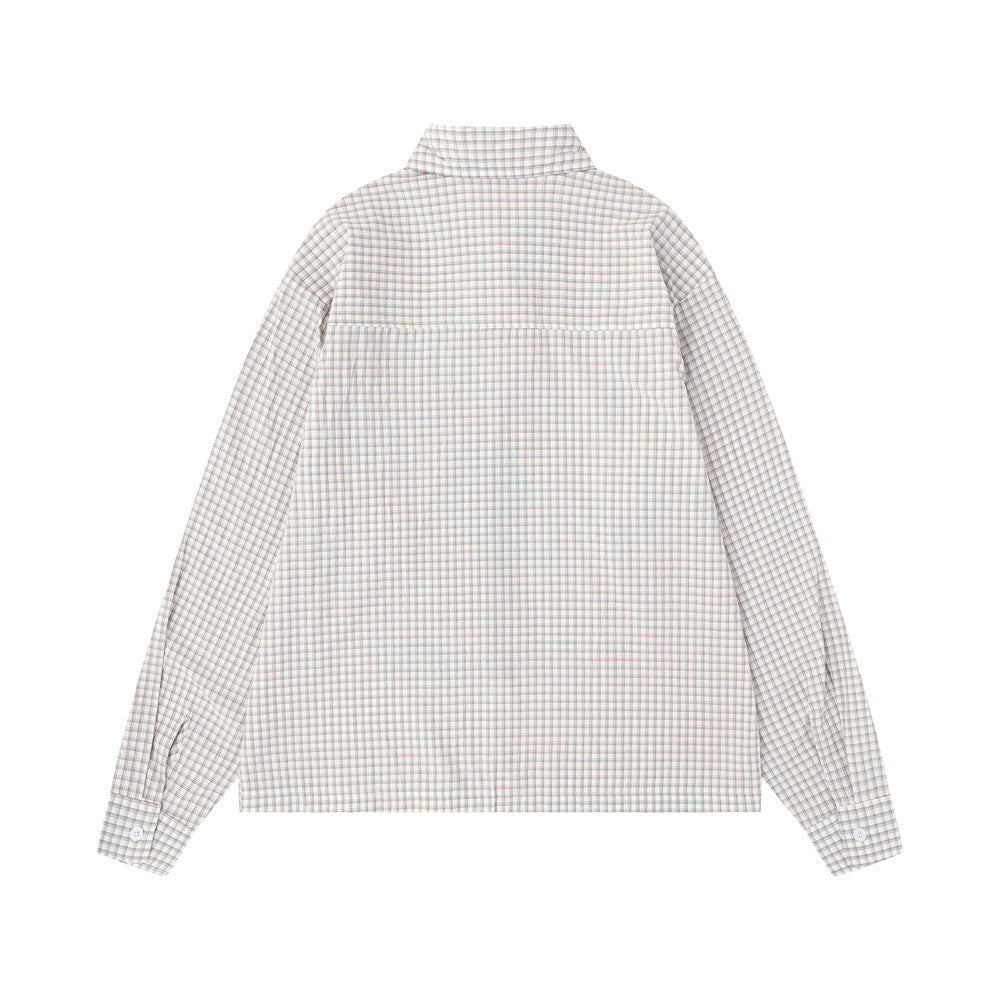 Plaid Long Sleeve Shirt – Graphic Print Oversized Fit