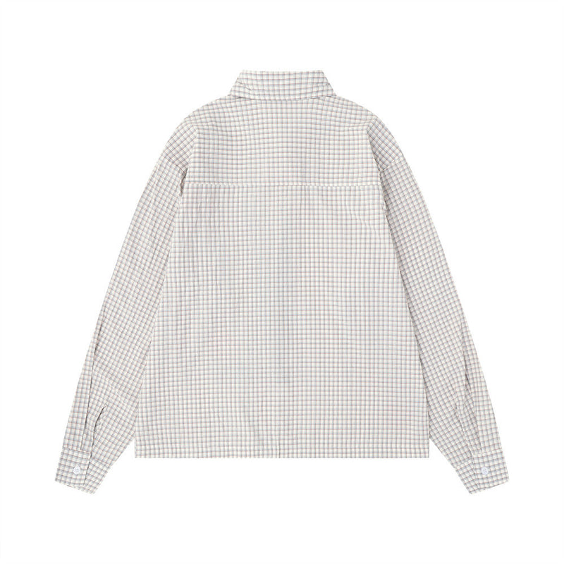 Plaid Long Sleeve Shirt – Graphic Print Oversized Fit