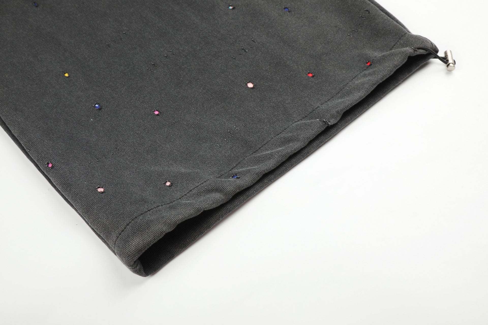 Pantalon de survêtement baggy à jambes larges, imprimé constellation d’étoiles, délavé