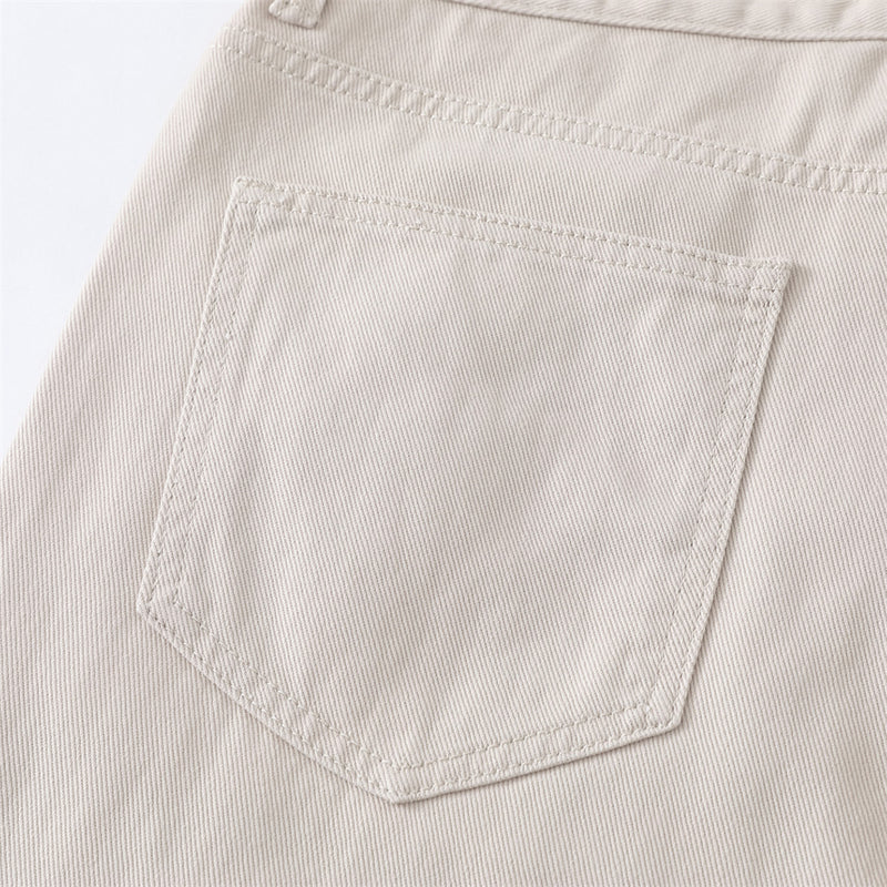 Tribal Print Wide-Leg Jeans – Men's Streetwear Straight Baggy Pants
