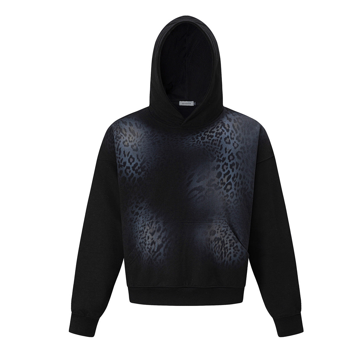 Hoodie oversize à imprimé léopard dégradé – Sweat streetwear homme et femme