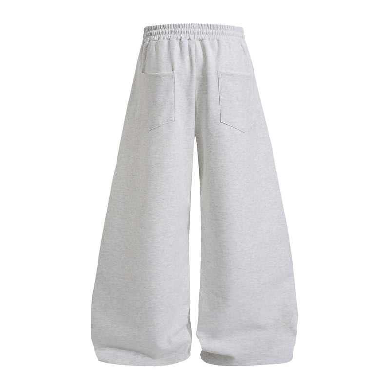 Pantalon de survêtement à jambes larges avec imprimé numéro universitaire et étoile