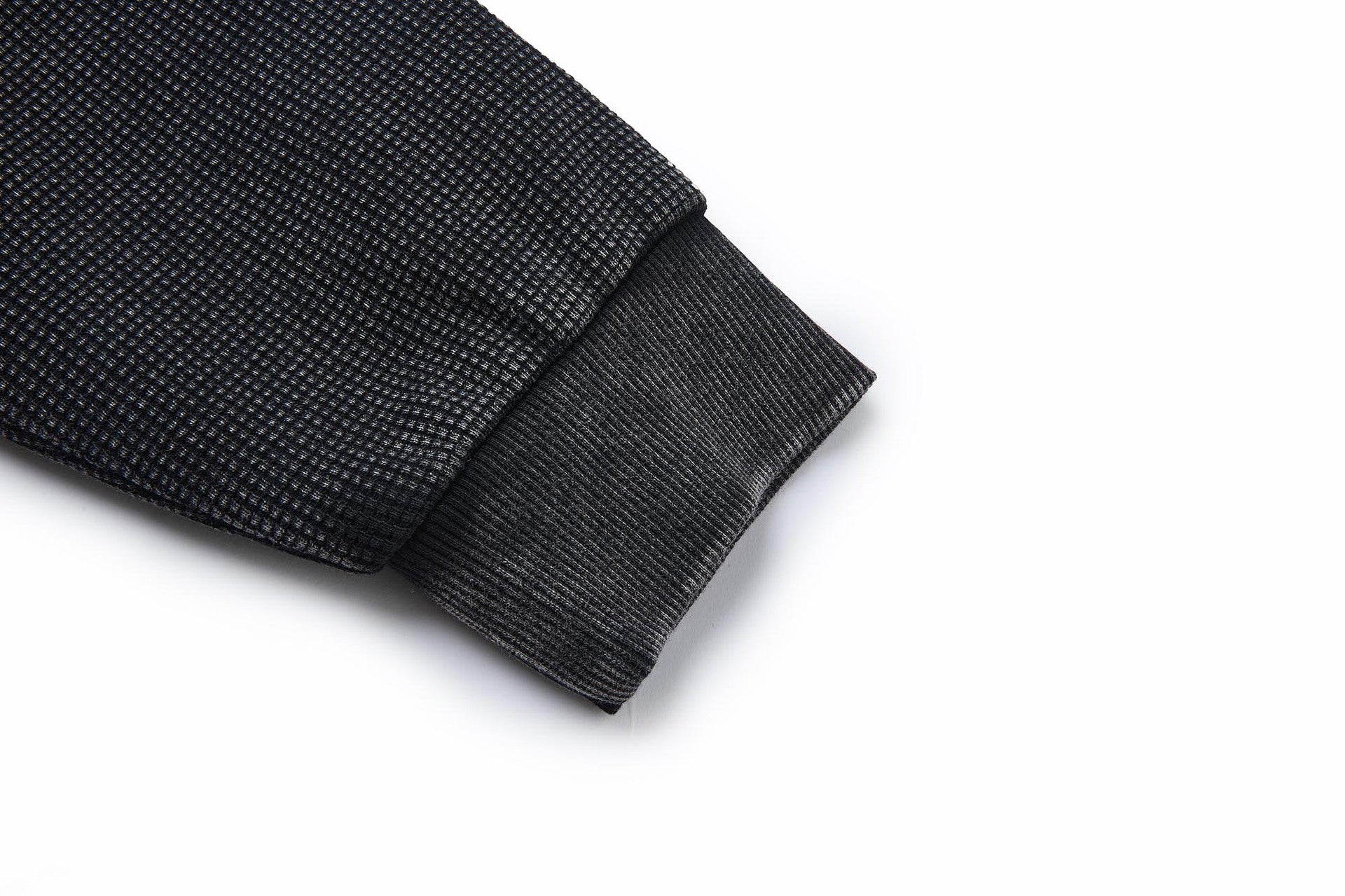 Blouson bomber en maille gaufrée délavée à l’acide avec rivets métalliques