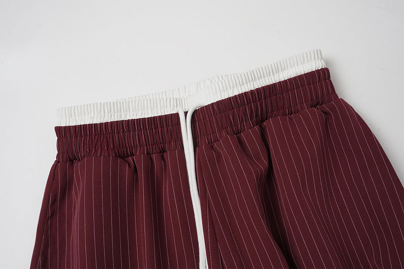 Baggy-Hose mit Nadelstreifen und weitem Bein – Lockere Streetwear-Hose