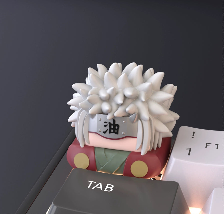 Naruto Keycaps Set – Naruto, Sakura, and Sasuke | Custom Mechanical Keyboard Keycaps