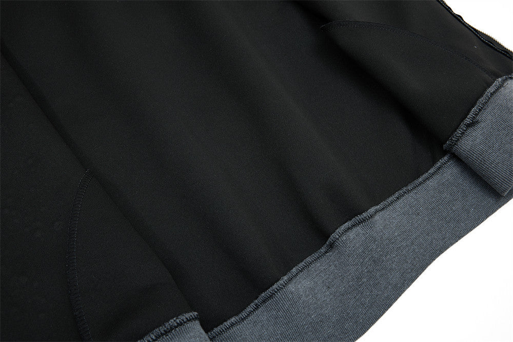 Herren-Zip-Hoodie aus Oversized-Fleece mit Strasssteinen und Galaxie-Sternen
