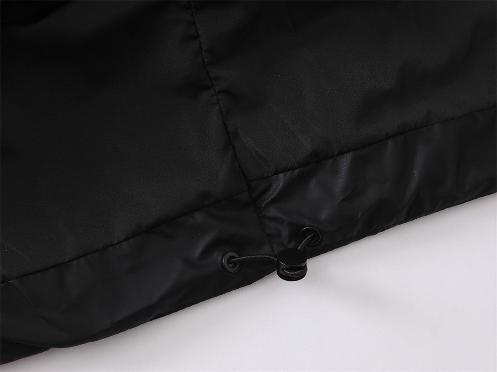 Doudoune noire à capuche pour homme – Coupe oversize, matelassage et duvet
