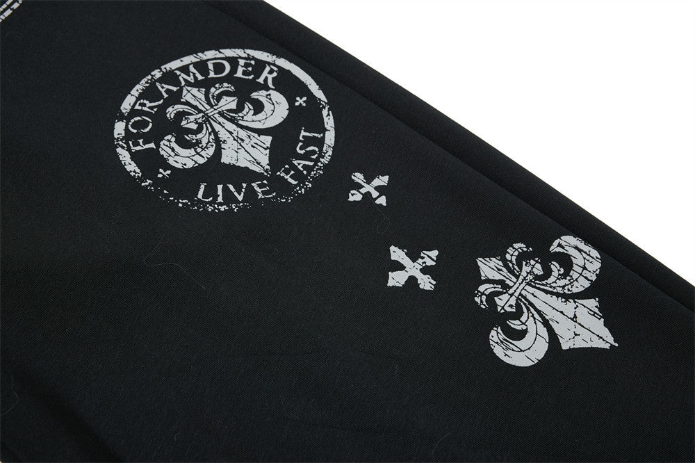 Gothic Graphic Wide-Leg Sweatpants – Men's Oversized Hip-Hop Street Pants with