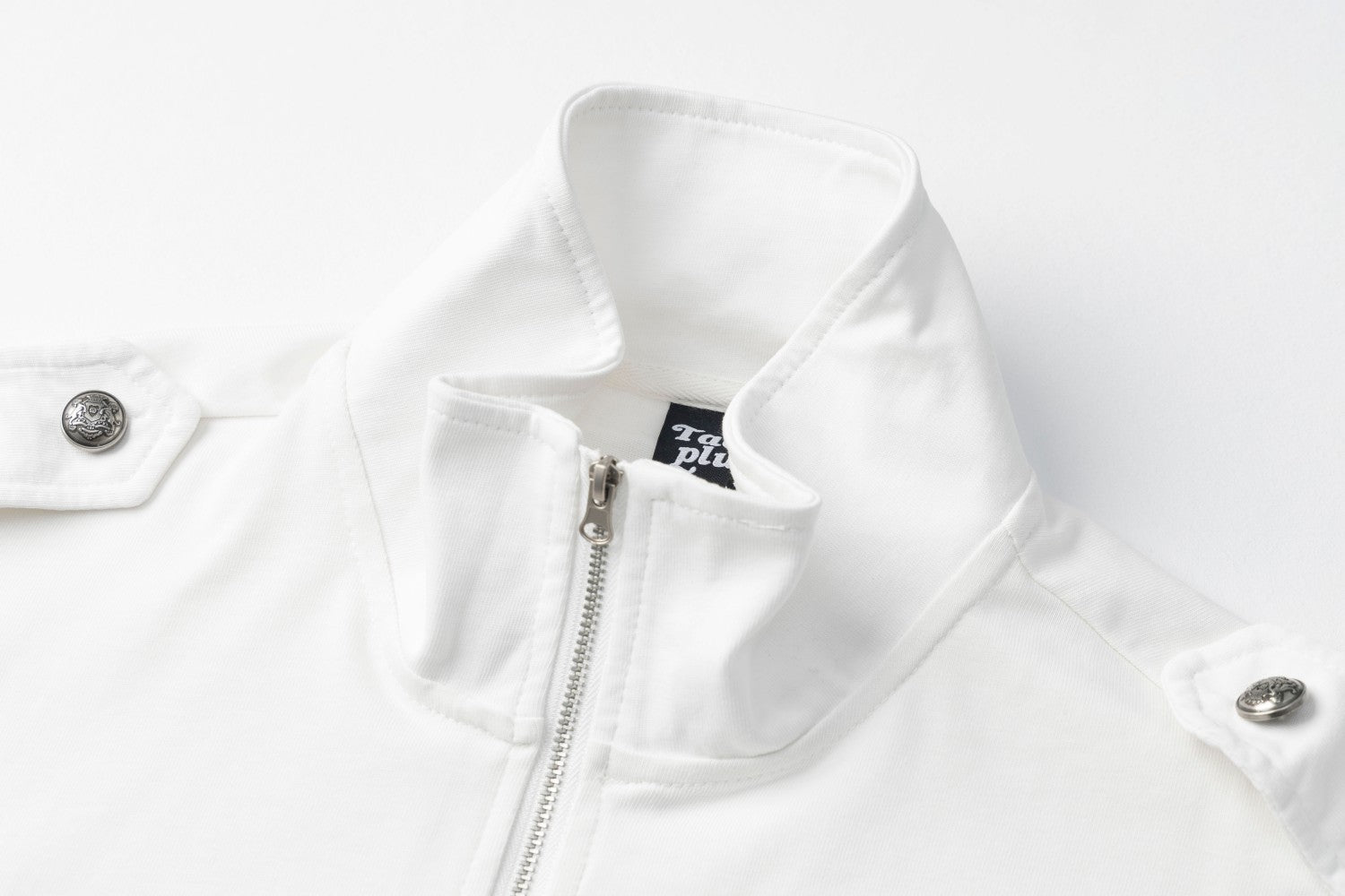 Chemise légère à manches longues, col montant, demi-zip, imprimé partition et chaîne