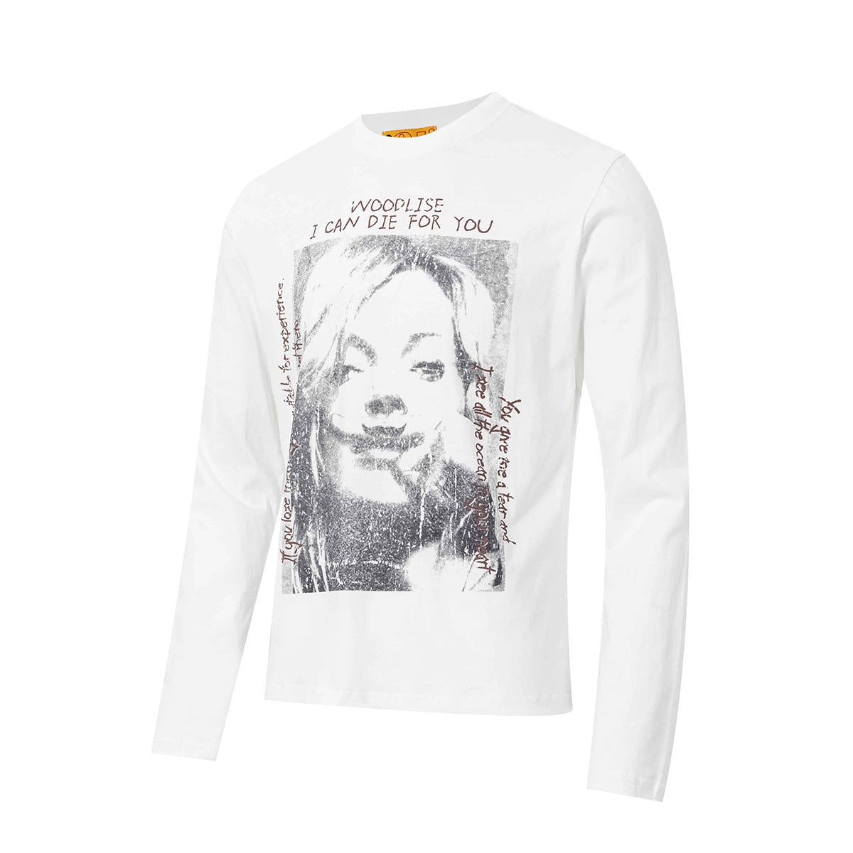 Langarmshirt mit Grafikprint, Street-Rock-Porträt und Rundhalsausschnitt