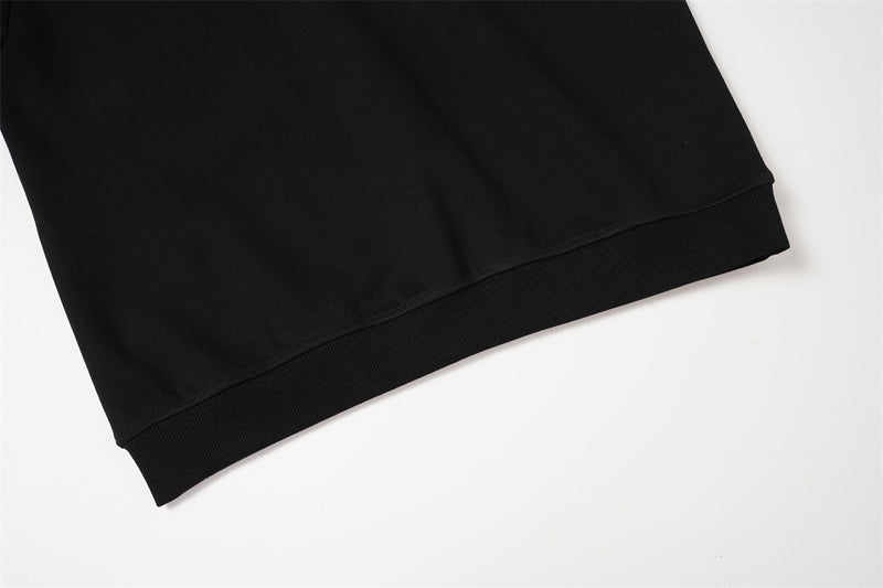 Sweat-shirt homme à col polo et bordure à carreaux | Coupe décontractée, manches longues