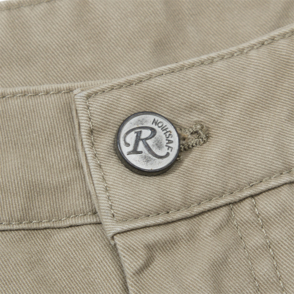 Men's Wide-Leg Cargo Pants – Loose Fit Multi-Pocket Arc-Hem Streetwear Trousers