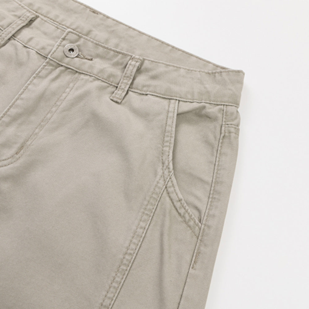 Wide-Leg Barrel Pants – Men's Vintage Punk Reconstructed Arc-Cut Trousers