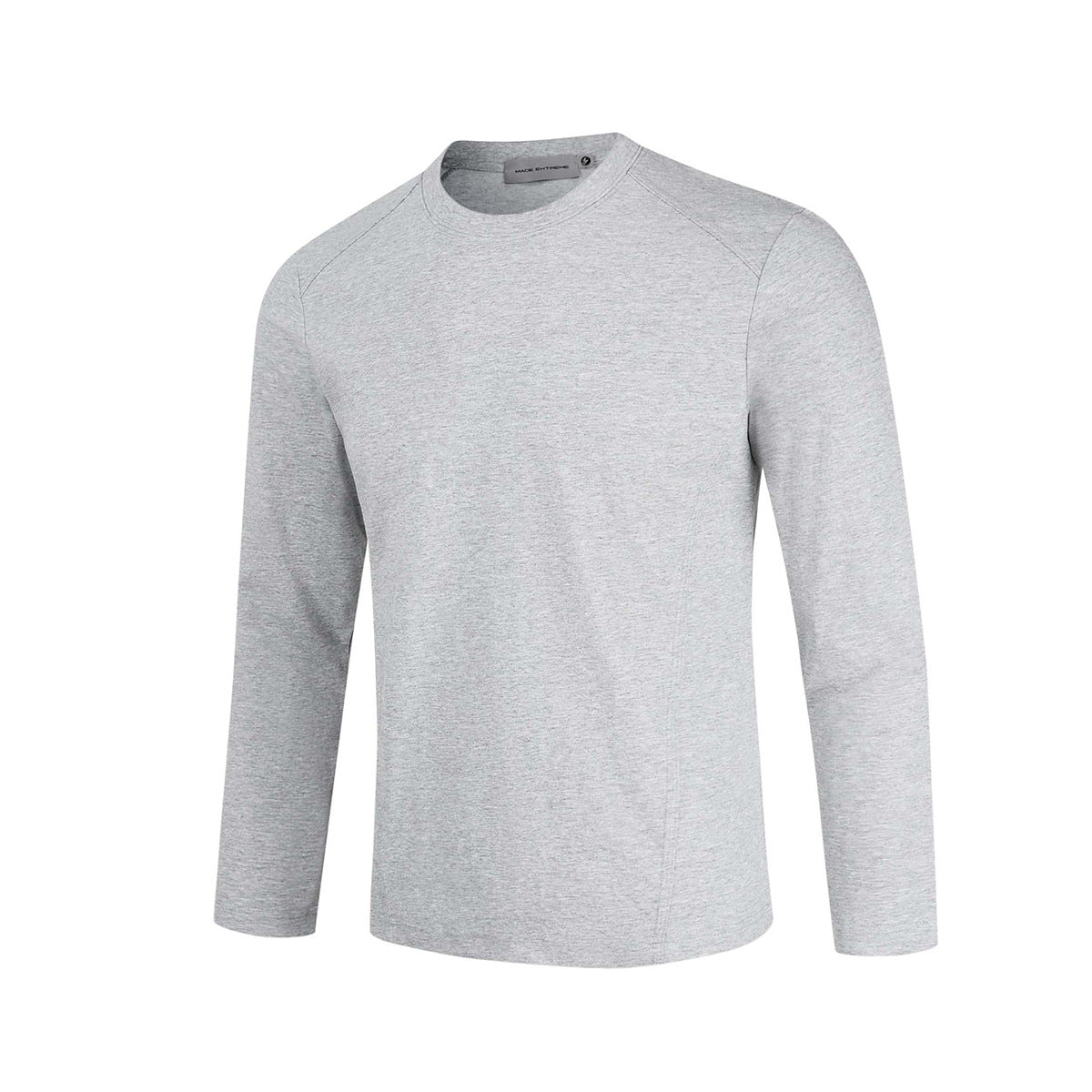 Men's Long Sleeve Crew Neck T-Shirt – Slim Fit Raglan Shoulder Tee
