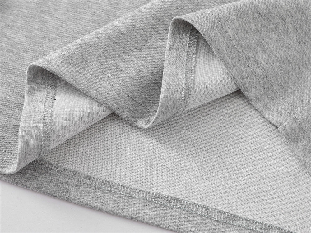 Oversized Pinch-Pleat T-Shirt with Stud Shoulder Detail