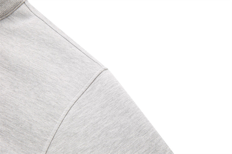 Mock Neck Full-Zip Sweatshirt Jacket – Relaxed Fit Fleece Zip-Up