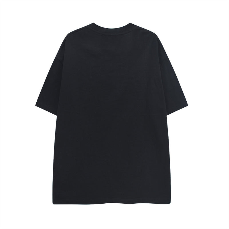 3D Strawberry Print Oversized Drop-Shoulder T-Shirt