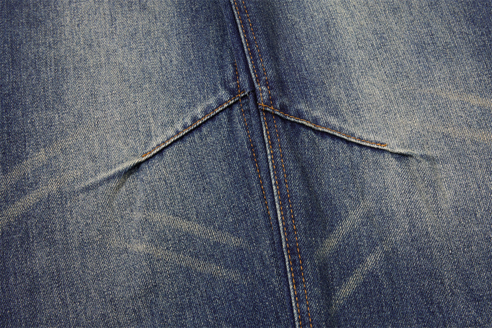 Vaqueros acampanados de pierna ancha para hombre – Denim vintage lavado y desgastado